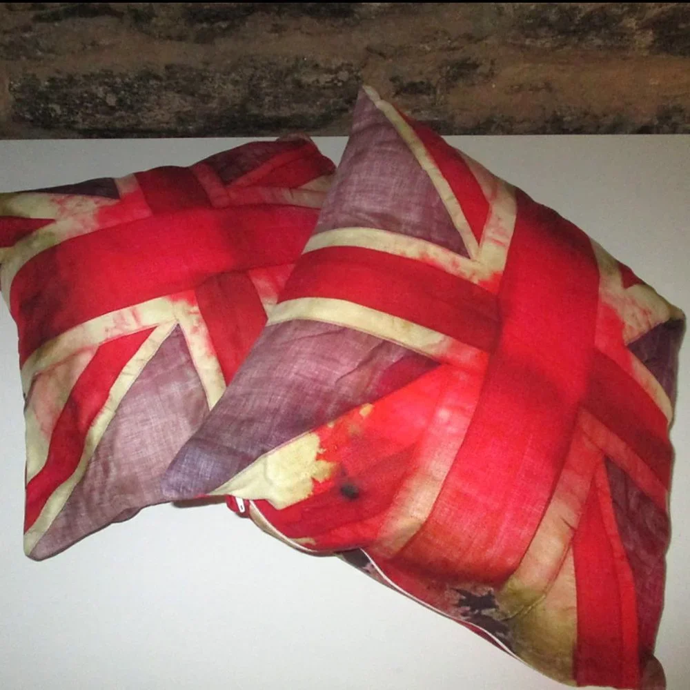 Vivienne Westwood Union jack inspired cushions